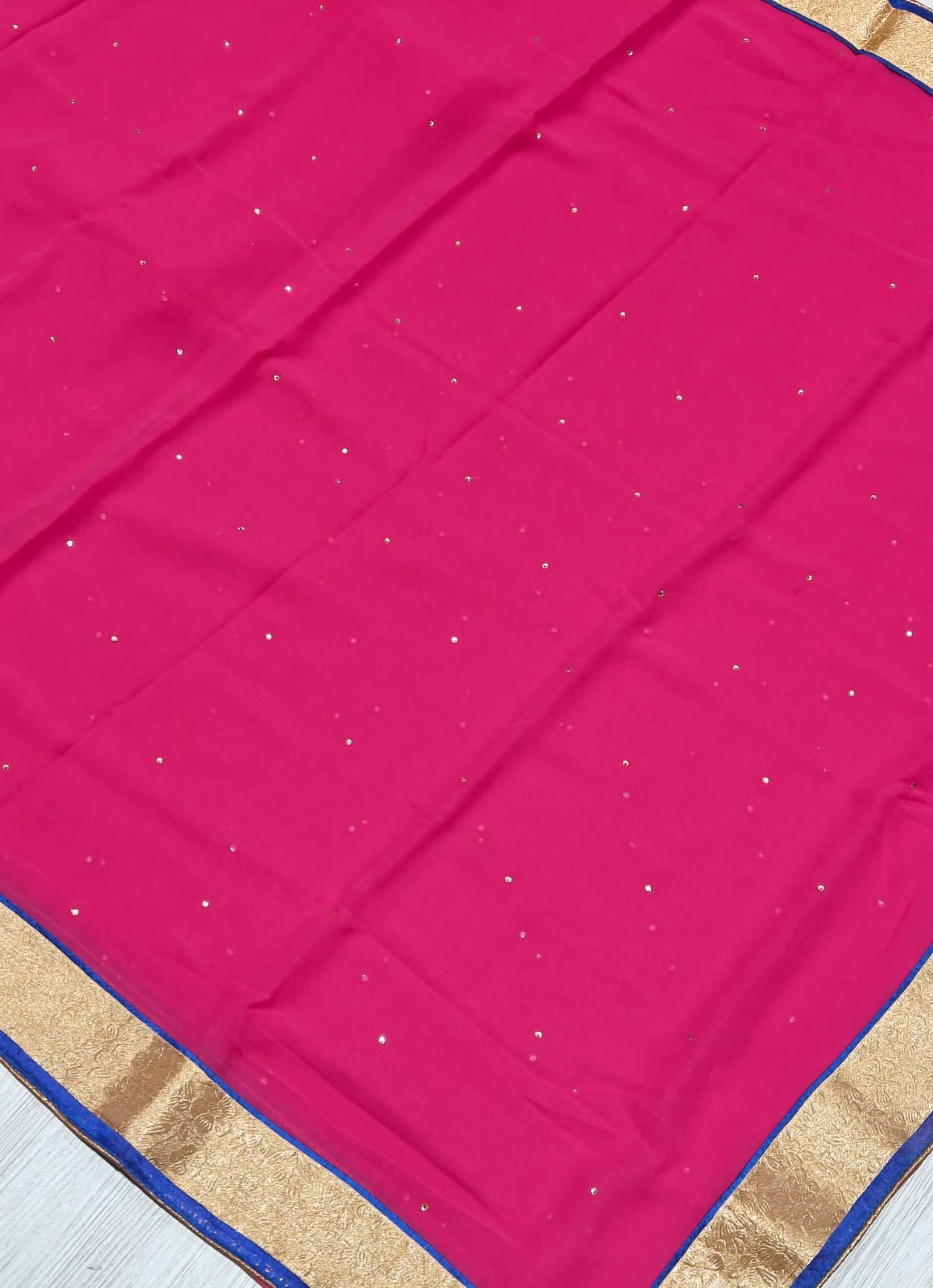 New Wedding Wear Viscose Georgette Lace Border Designer Saree