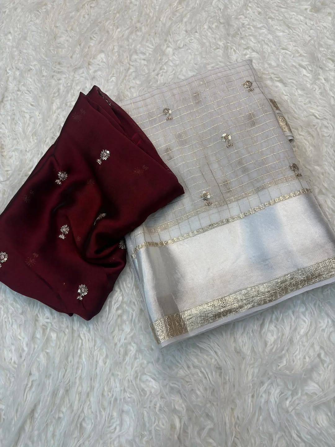 Captivating Festive Wear Pure Viscose Georgette Sequence Work Fancy Designer Saree With Contrast Blouse Piece