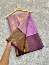 Load image into Gallery viewer, Divine Wedding Wear Banarasi Soft Silk Handstone Work Stunning Pallu n Jacquard Border Saree With Blouse Piece
