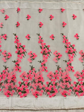 Load image into Gallery viewer, New Party Wear Net Embroidry Work Fancy Saree With Blouse Piece
