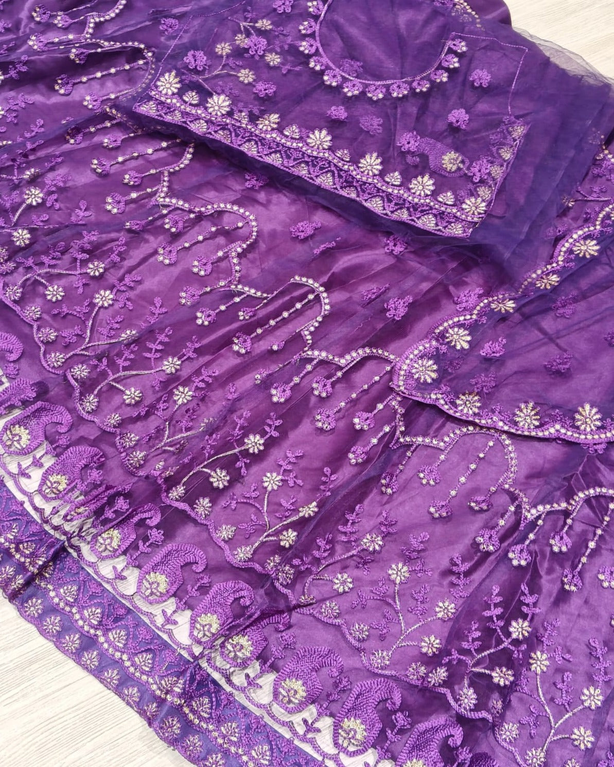 New Party Wear Pure Net Fabric With Embroidery Work Fancy Designer Lehenga Choli