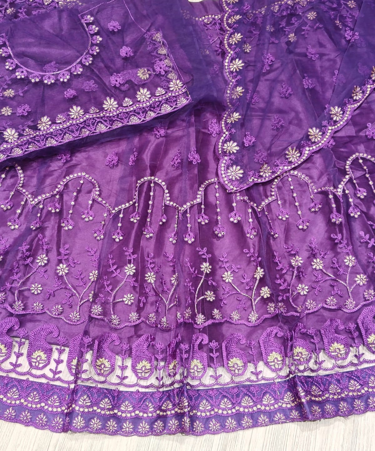 New Party Wear Pure Net Fabric With Embroidery Work Fancy Designer Lehenga Choli
