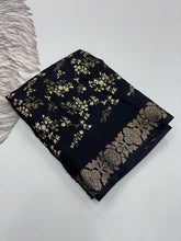 Load image into Gallery viewer, Contemporary Function Wear Silk Printed Rich Pallu n Mirror Work Designer Saree With Blouse Piece
