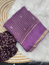 Load image into Gallery viewer, Stunning Party Wear Pure Soft Viscose Silk Golden Embroidered n Butti Work Fancy Designer Saree
