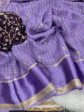 Load image into Gallery viewer, Stunning Party Wear Pure Soft Viscose Silk Golden Embroidered n Butti Work Fancy Designer Saree
