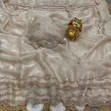 Load image into Gallery viewer, Graceful Party Wear Silk Sequence n  Handwork Saree With Matching Blouse Piece
