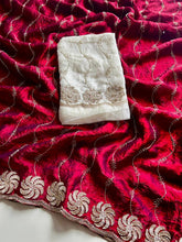 Load image into Gallery viewer, Whimsical Festive Wear Silk Sequence Work Designer Saree With Contrast Blouse Piece
