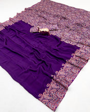 Load image into Gallery viewer, Prettiest Festive Wear Silk Ajrak Printed Rich Pallu Work Designer Saree With Elegant Blouse Piece
