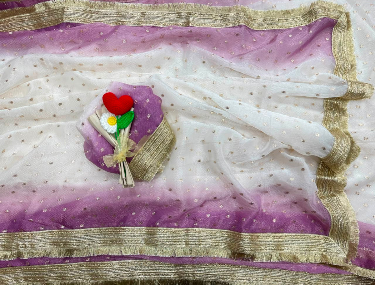 Confounding Festive Wear Silk Zari Weaving Work With Golden Border Saree For Occasion