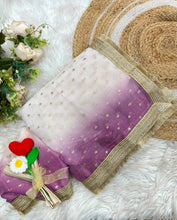 Load image into Gallery viewer, Confounding Festive Wear Silk Zari Weaving Work With Golden Border Saree For Occasion
