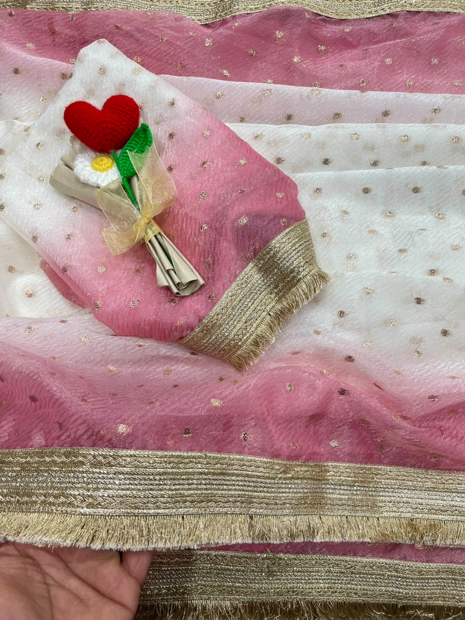Confounding Festive Wear Silk Zari Weaving Work With Golden Border Saree For Occasion