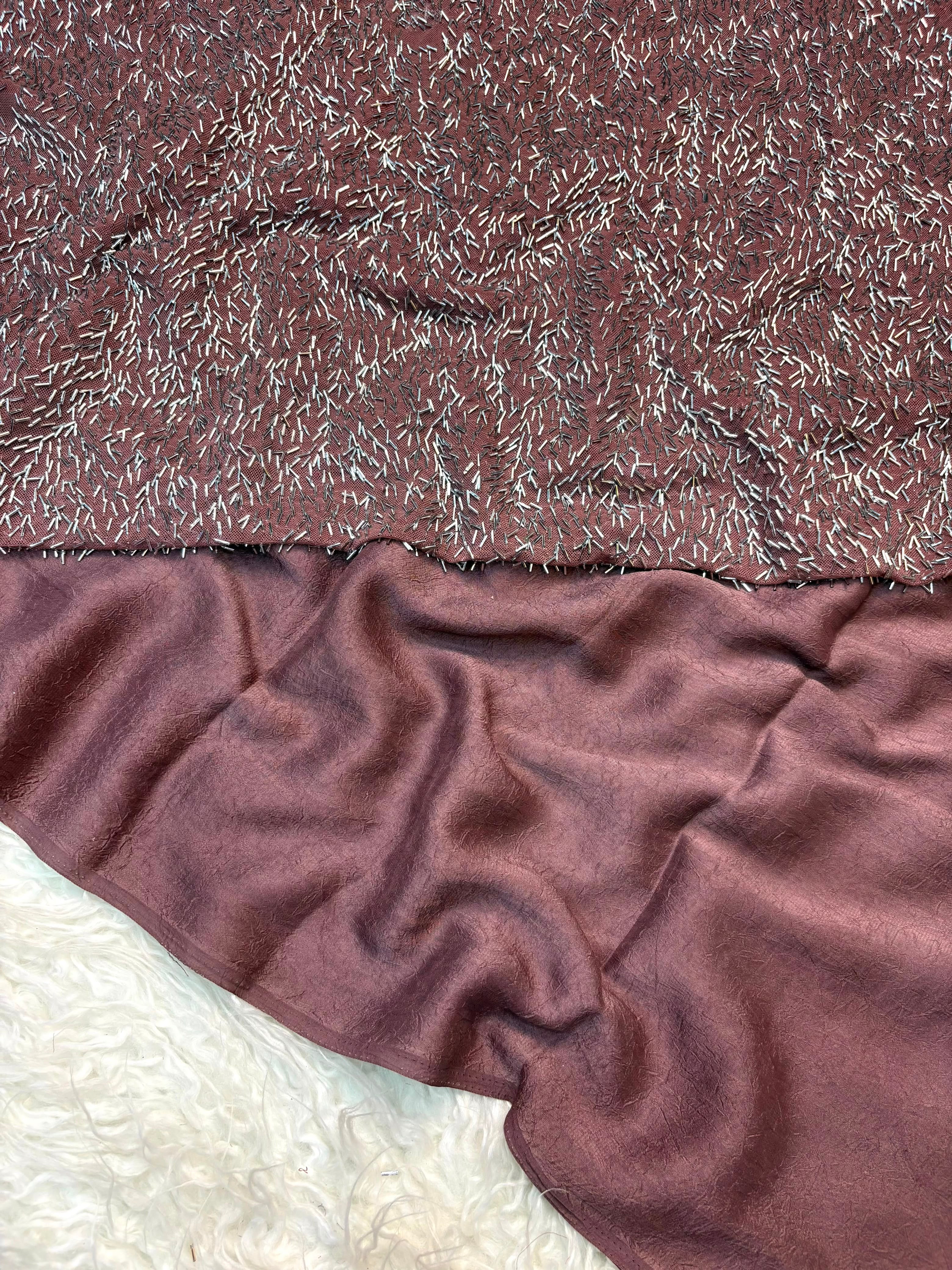 Stunning Party Wear Rangoli Crush Silk Fancy Saree With Heavy Beads Work Blouse For Occasion