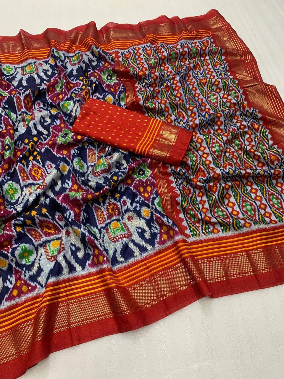 Marvellous Function Wear Pure Soft Viscose Dola Silk Jacquard Border Fancy Saree With Blouse Piece