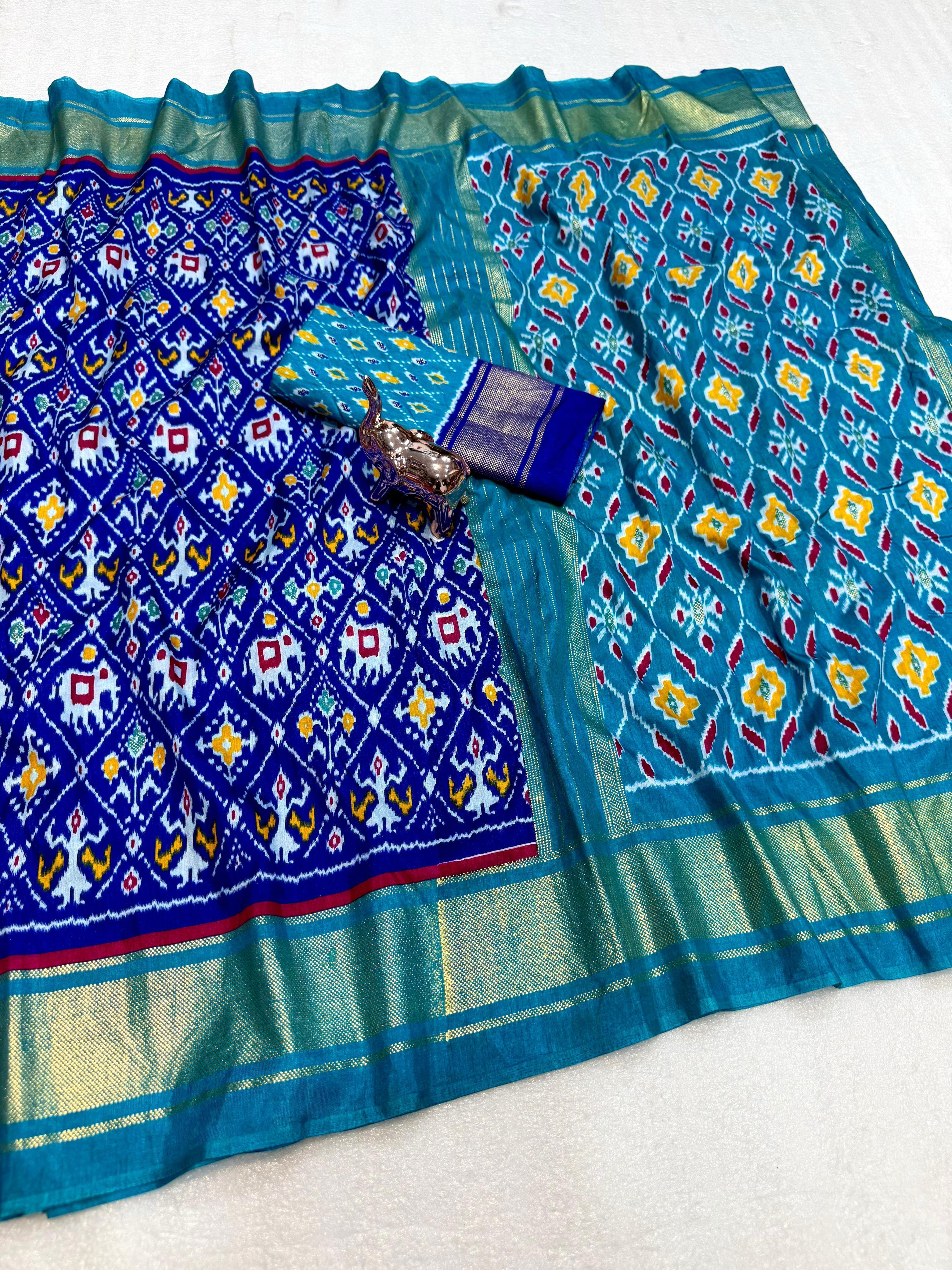 Marvellous Function Wear Pure Soft Viscose Dola Silk Jacquard Border Fancy Saree With Blouse Piece