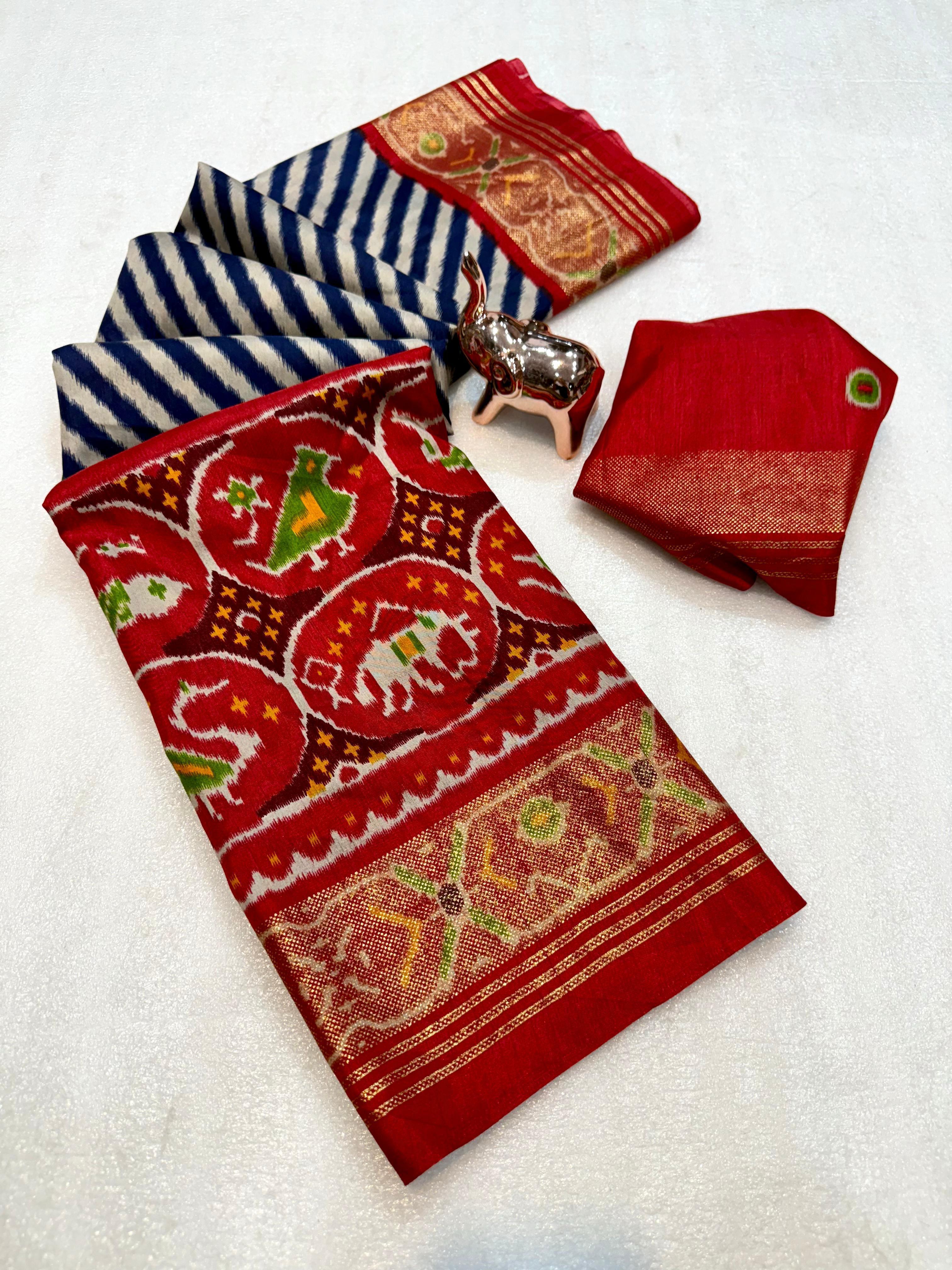 Marvellous Function Wear Pure Soft Viscose Dola Silk Jacquard Border Fancy Saree With Blouse Piece