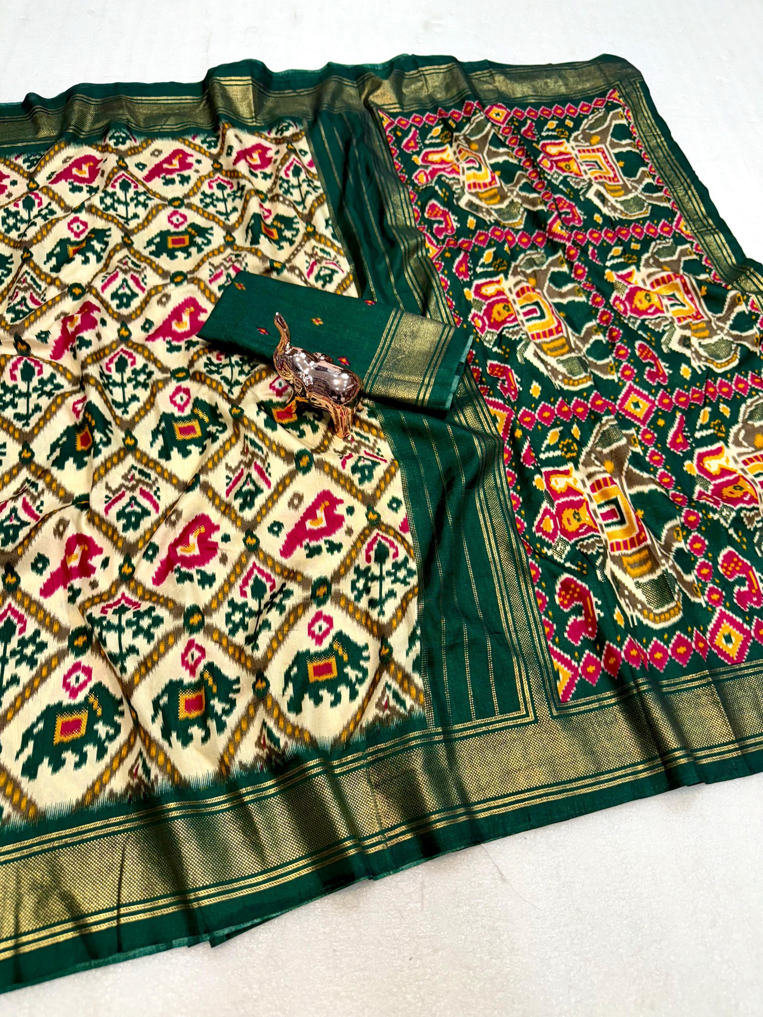 Incredible Function  Wear Soft Viscose Dola Crape Silk Jacquard Border Designer Saree With Blouse Piece