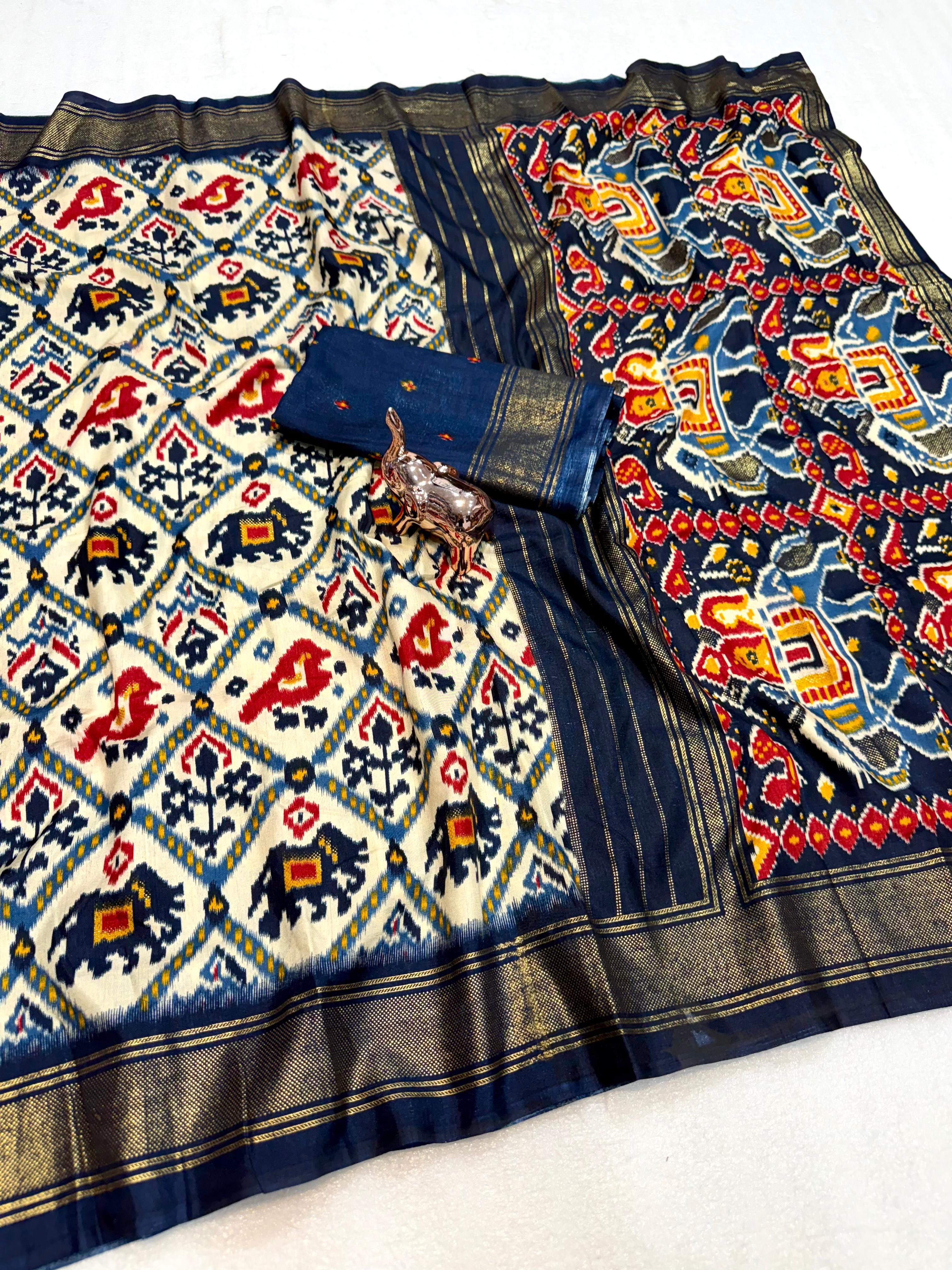 Incredible Function  Wear Soft Viscose Dola Crape Silk Jacquard Border Designer Saree With Blouse Piece