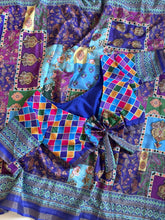 Load image into Gallery viewer, Artistic Festive Wear Linen Cotton Digital Print Work Fancy Saree With Stitched  Blouse
