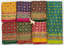 Load image into Gallery viewer, Dazzling Festive Wear Pure Soft Silk Print With Mirror Work Fancy Saree For Women
