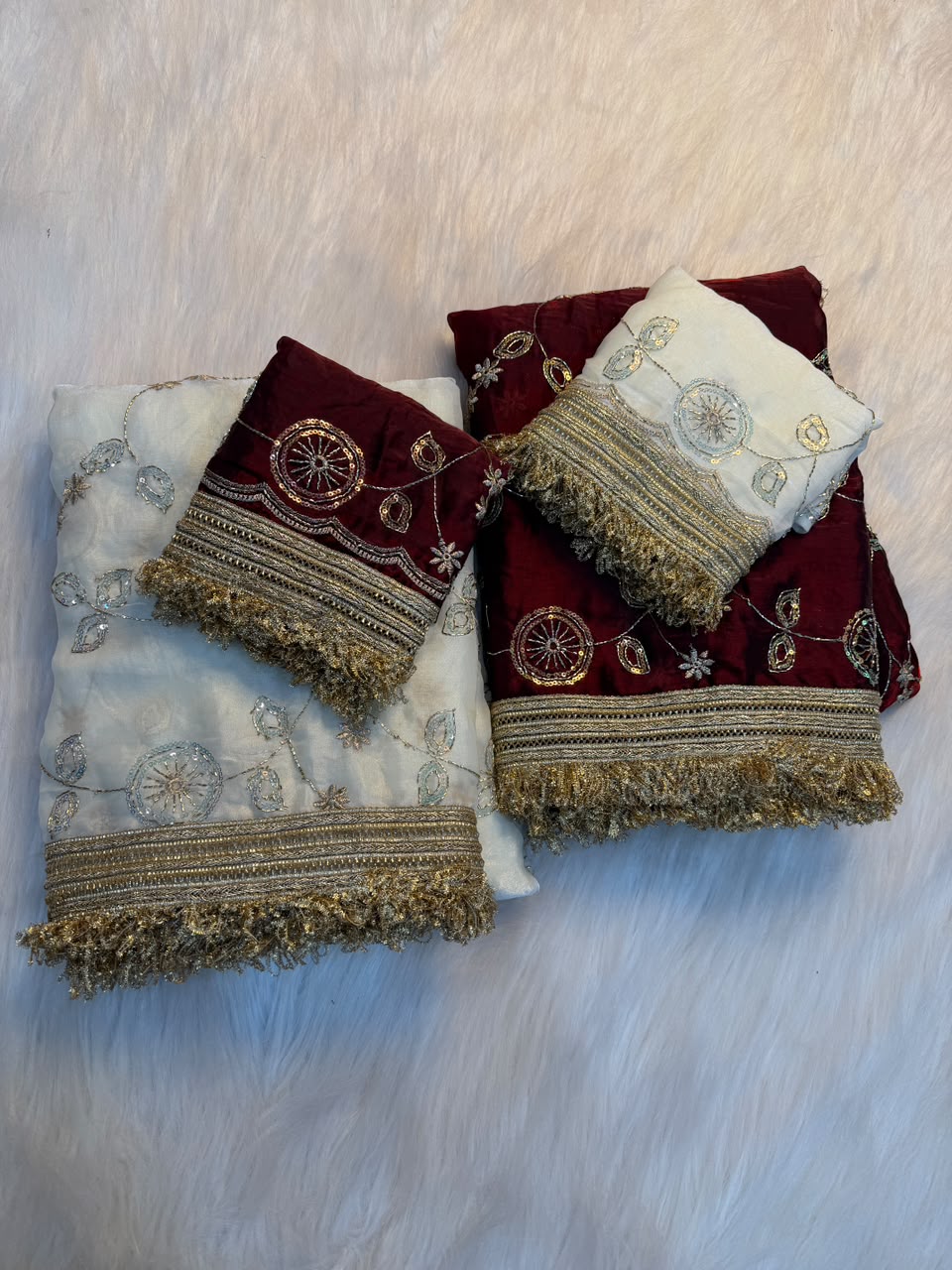 Captivating Function Wear Soft Sattin Silk Sequence Work Designer Saree With Contrast Blouse Piece