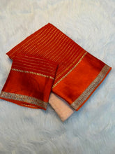 Load image into Gallery viewer, Effervescent Function Wear Pure Viscose Georgette Satin Patta Border Fancy Saree With Blouse Piece
