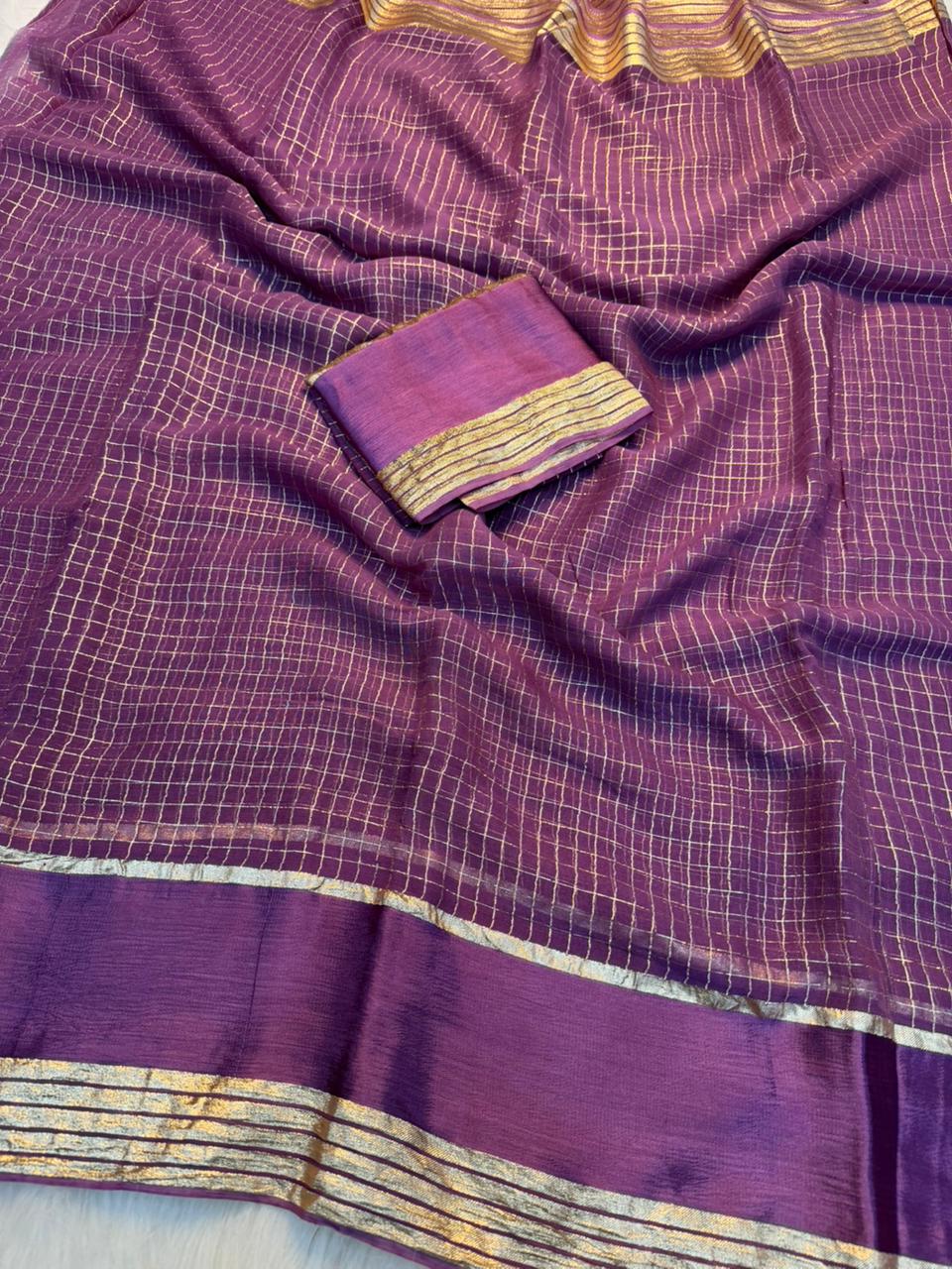 Charming Party Wear Pure Viscose Georgette Satin Patta Border Saree With Blouse Piece