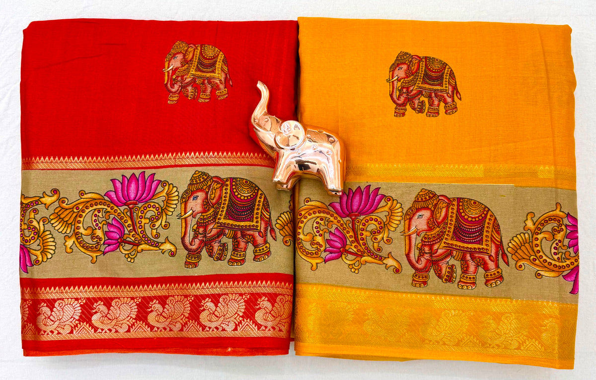 Traditional Function Wear Soft Viscose Silk Jacquard Design n Rich Pallu Fancy Saree With Blouse Piece