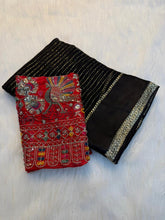 Load image into Gallery viewer, Alverina Festive Wear Pure Viscose Jacquard Weaving Work Fancy Saree With Contrast Blouse Piece
