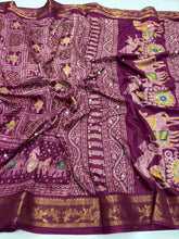 Load image into Gallery viewer, Marvellous Party Wear Pure Soft Dola Silk Printed Rich Pallu n Mirror Work Fancy Saree For Women
