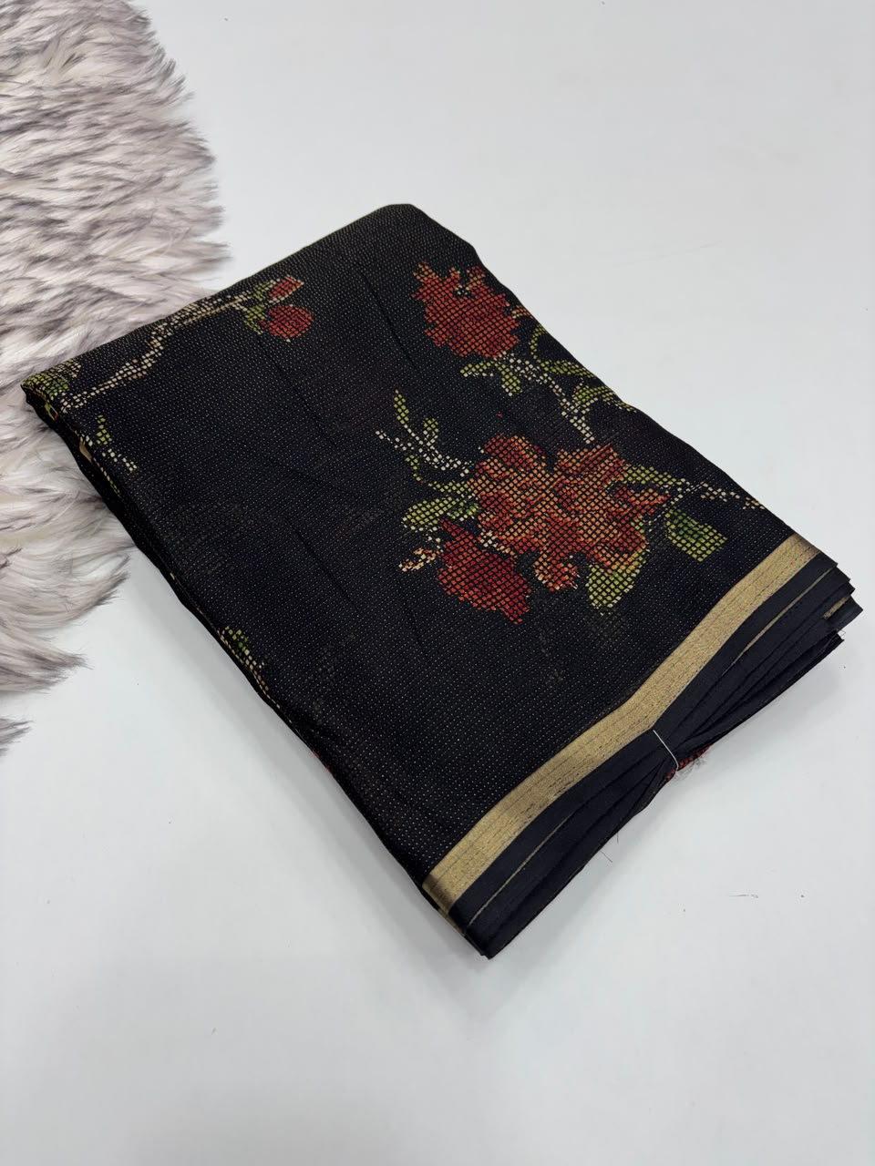 Scrupulous Function Wear Pure Soft Dola Silk Jacquard Border Print Rich Pallu Fancy Saree With Blouse Piece
