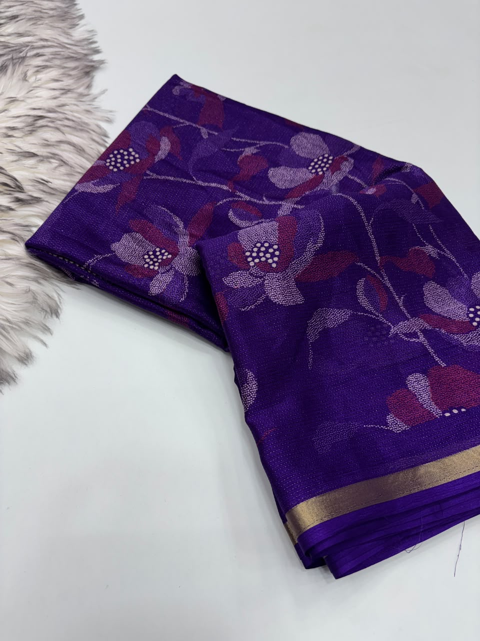 Fantabulous Function Wear Pure Soft Dola Silk Jacquard Border Print Rich Pallu Fancy Saree With Blouse Piece