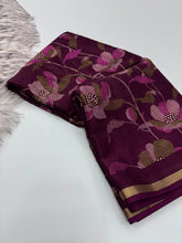 Load image into Gallery viewer, Fantabulous Function Wear Pure Soft Dola Silk Jacquard Border Print Rich Pallu Fancy Saree With Blouse Piece
