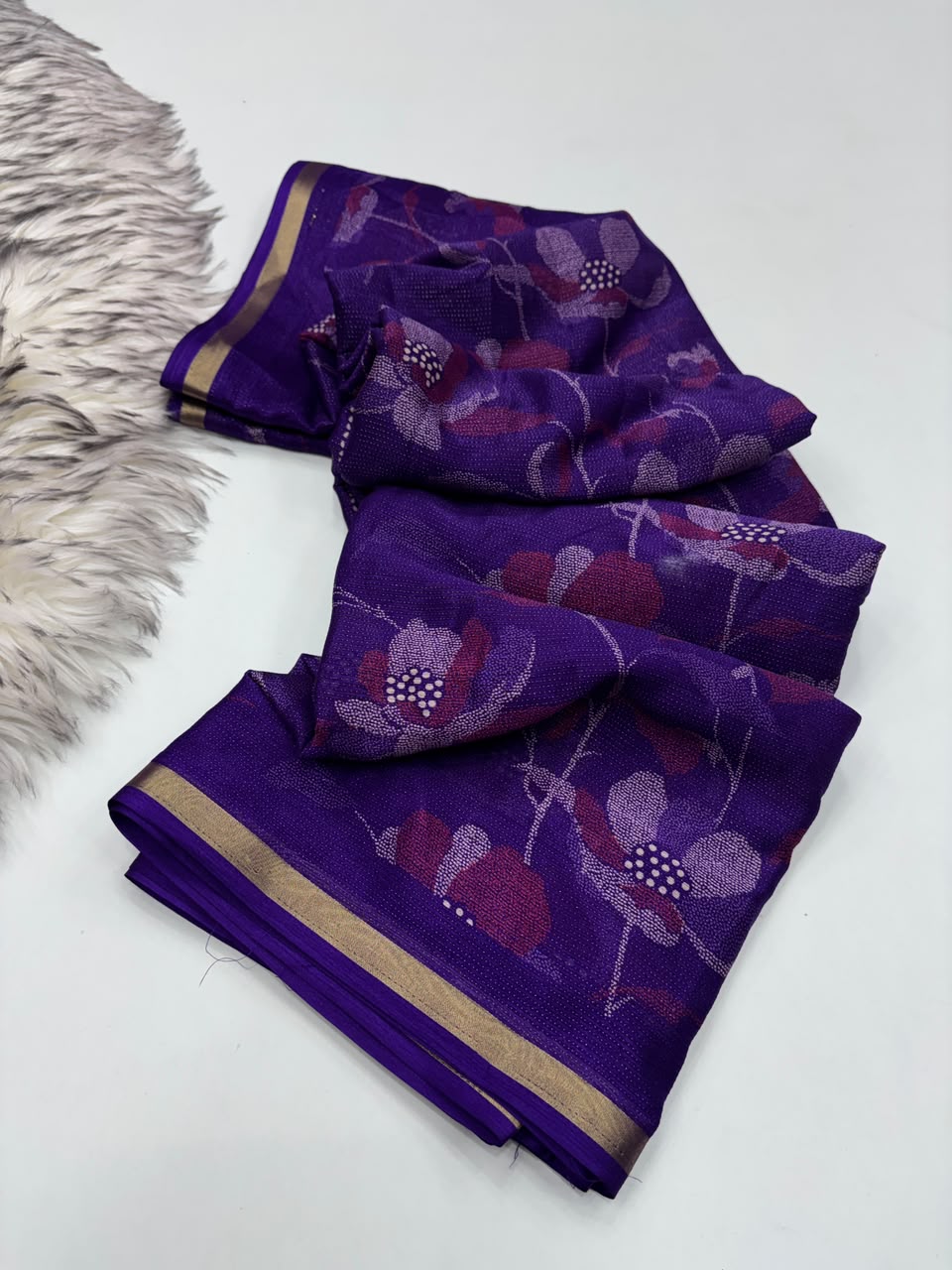 Fantabulous Function Wear Pure Soft Dola Silk Jacquard Border Print Rich Pallu Fancy Saree With Blouse Piece