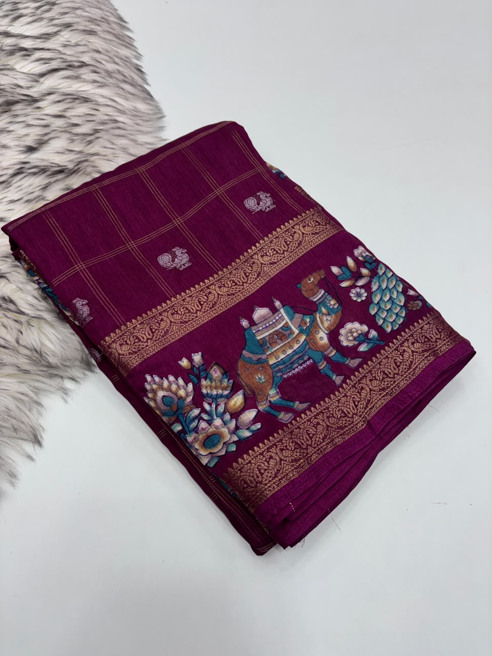 Effervescent Festive Wear Pure Soft Dola Silk Jacquard Border Rich Pallu Fancy Saree With Blouse Piece