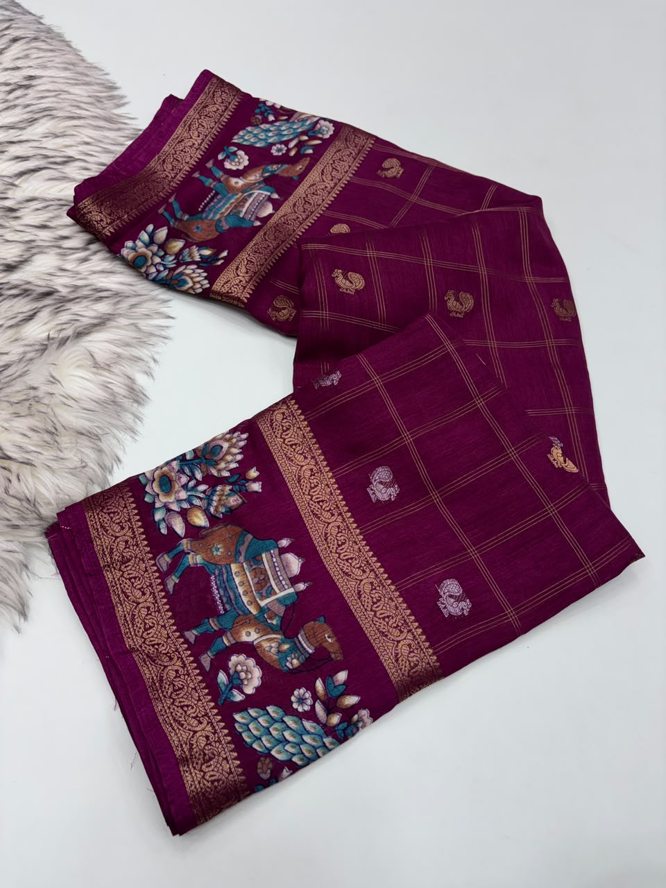 Effervescent Festive Wear Pure Soft Dola Silk Jacquard Border Rich Pallu Fancy Saree With Blouse Piece