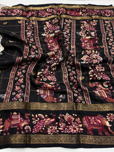 Load image into Gallery viewer, Effervescent Festive Wear Pure Soft Dola Silk Jacquard Border Rich Pallu Fancy Saree With Blouse Piece
