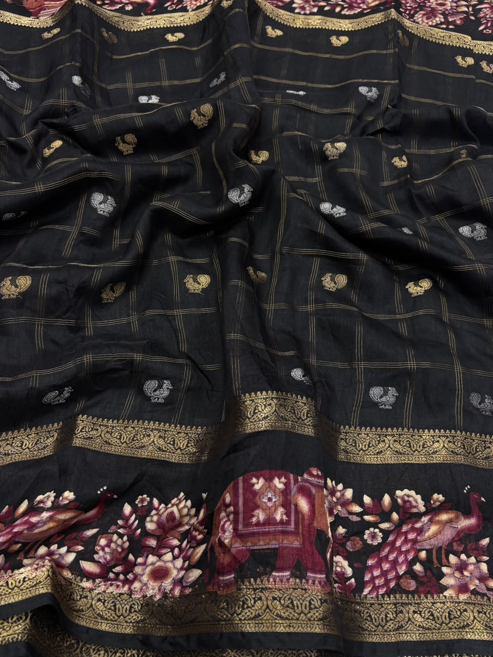 Effervescent Festive Wear Pure Soft Dola Silk Jacquard Border Rich Pallu Fancy Saree With Blouse Piece