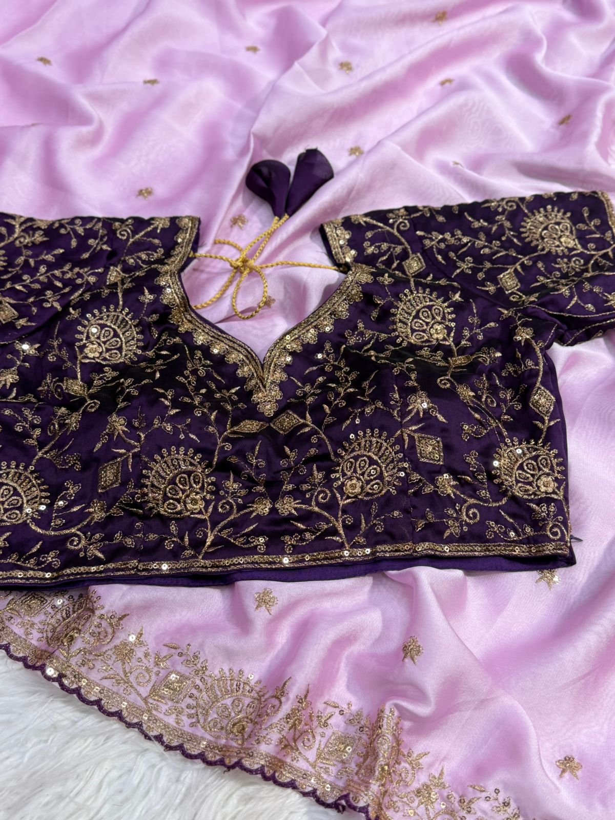 Divine Function Wear Soft Rangoli Silk Heavy Embroidery Work Designer Saree With Contrast Blouse Piece