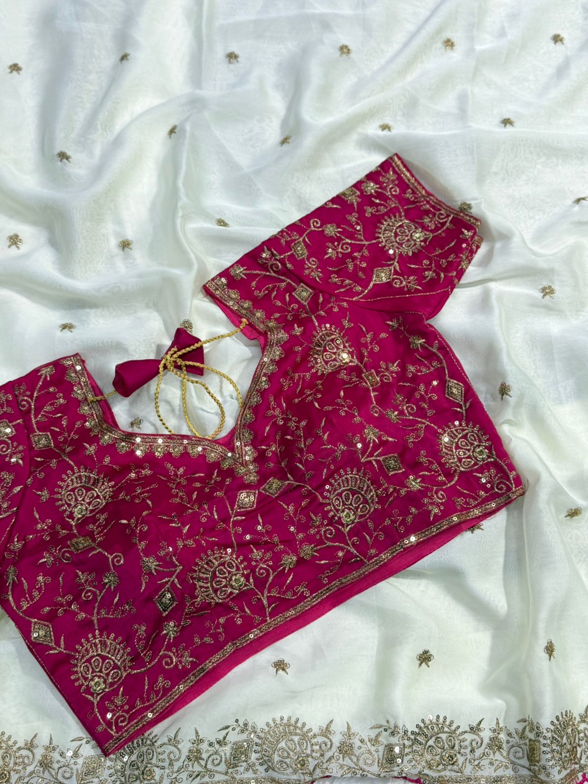 Divine Function Wear Soft Rangoli Silk Heavy Embroidery Work Designer Saree With Contrast Blouse Piece