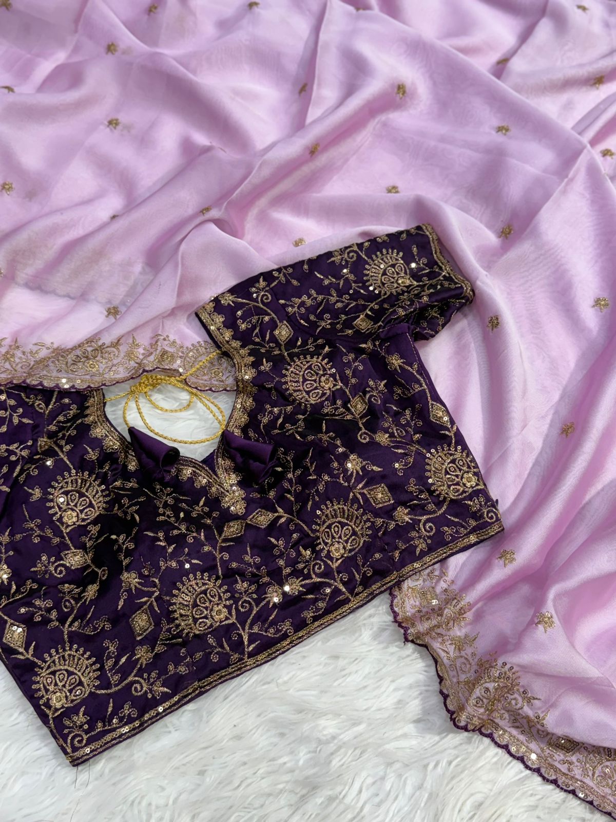Divine Function Wear Soft Rangoli Silk Heavy Embroidery Work Designer Saree With Contrast Blouse Piece
