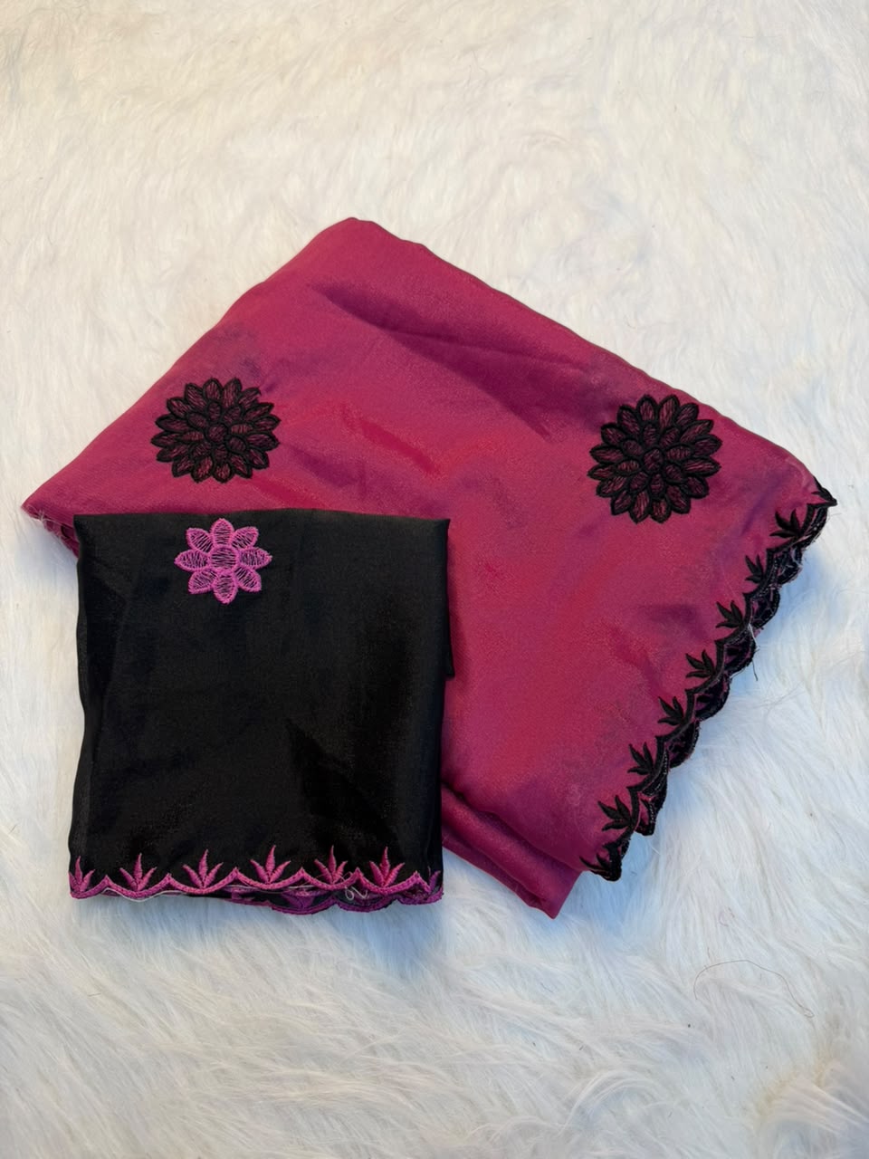 Marvellous Party Wear Pure Soft Rangoli Silk Embroidery Thread Work Designer Saree With Blissful Blouse