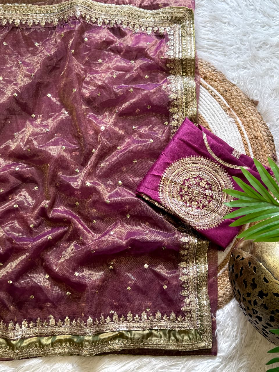 Exuberant Festive Wear Soft Silk Sequence n Embroidery Work Fancy Saree With Blouse Piece