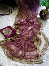 Load image into Gallery viewer, Exuberant Festive Wear Soft Silk Sequence n Embroidery Work Fancy Saree With Blouse Piece
