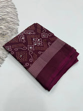 Load image into Gallery viewer, Blissful Function Wear Pure Satin Silk Ajrak Printed Rich Pallu n Mirror Work Designer Saree With Blouse Piece
