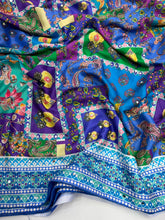 Load image into Gallery viewer, Ravishing Function Wear Soft Chinon Silk Print n Mirror Work Fancy Saree With Blissful Blouse Piece
