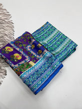 Load image into Gallery viewer, Ravishing Function Wear Soft Chinon Silk Print n Mirror Work Fancy Saree With Blissful Blouse Piece
