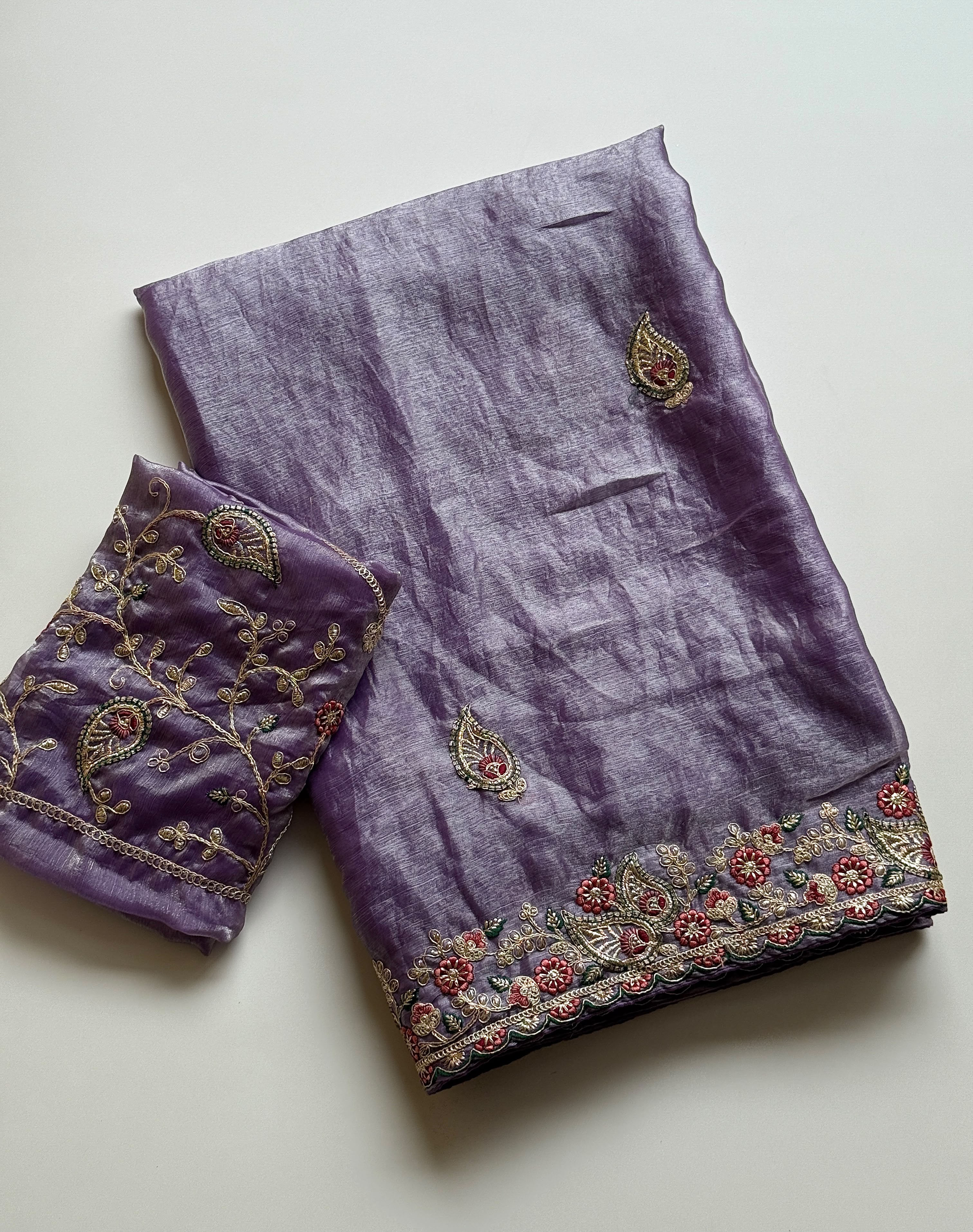 Mellifluous Wedding Wear Satin Silk Sequence n Embroidery Work Fancy Saree With Blissful Blouse Piece