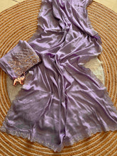 Load image into Gallery viewer, Artisanal Festive Wear Soft Crush Silk Siroski n Diamond Work Fancy Saree With Blouse Piece
