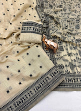 Load image into Gallery viewer, Charismatic Function Wear Tussar Cotton Silk Thread Work Rich Pallu Fancy Designer Saree Matching Blouse Piece
