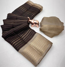 Load image into Gallery viewer, Graceful Party Wear Soft Silk Jacquard Weaving Work Rich Pallu Fancy Saree With Blouse Piece
